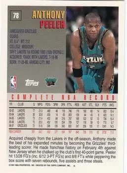 Back of Anthony Peeler