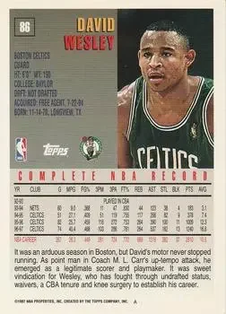 Back of David Wesley