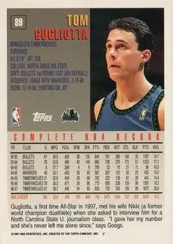 Back of Tom Gugliotta