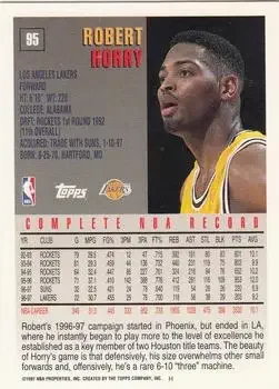 Back of Robert Horry