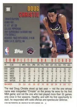 Back of Doug Christie