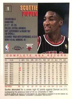 Back of Scottie Pippen