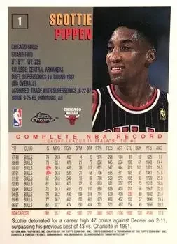 Back of Scottie Pippen