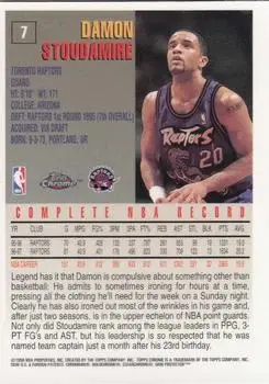 Back of Damon Stoudamire