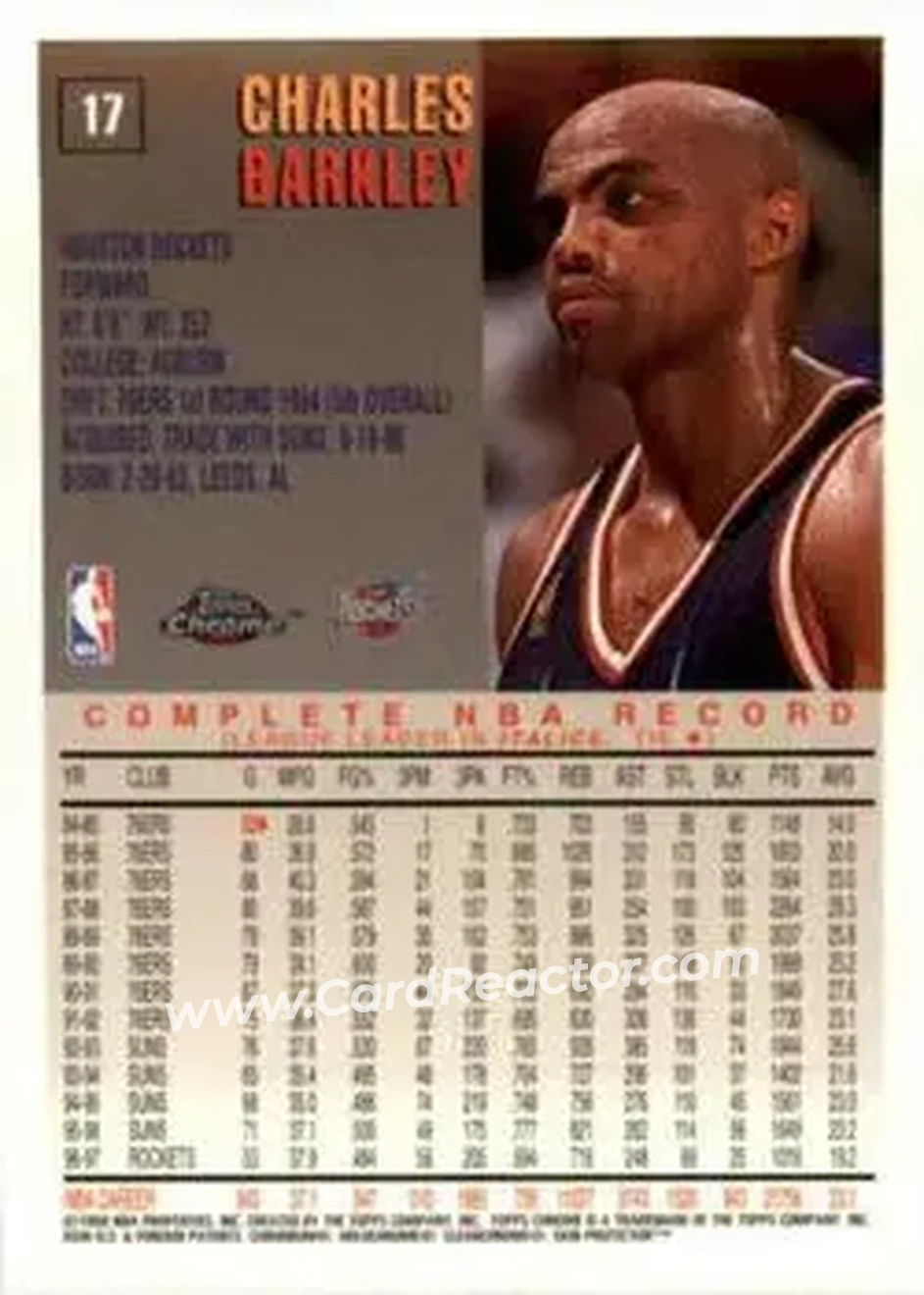 Back of Charles Barkley