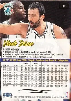Back of Vlade Divac