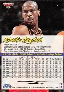 Back of Mookie Blaylock