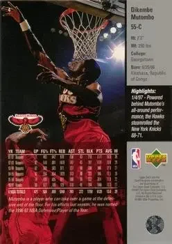 Back of Dikembe Mutombo