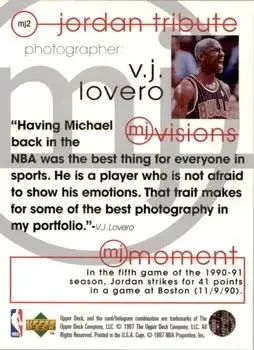 Back of Michael Jordan