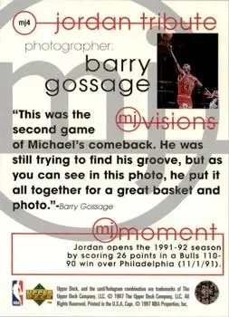 Back of Michael Jordan