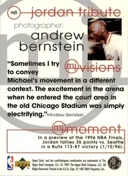 Back of Michael Jordan