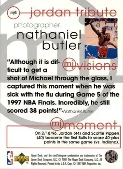 Back of Michael Jordan