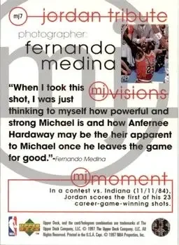 Back of Michael Jordan