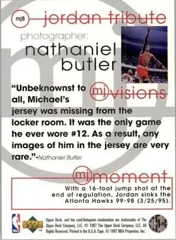 Back of Michael Jordan