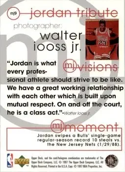 Back of Michael Jordan