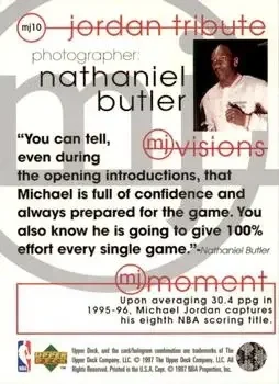 Back of Michael Jordan