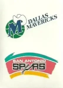 1997-98 Upper Deck NBA Stickers (European) #4 / 114 San Antonio Spurs Logo