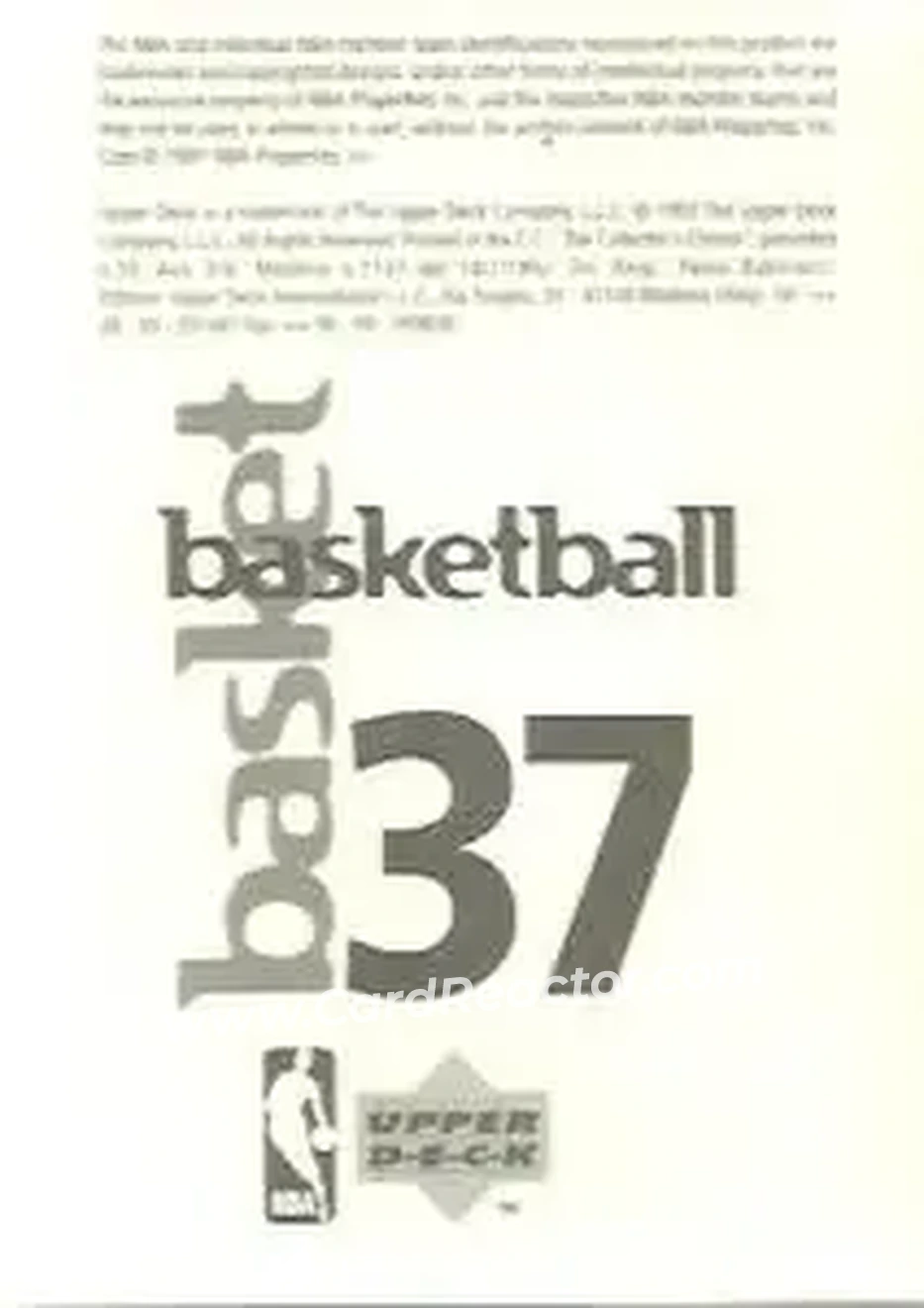 Back of Hakeem Olajuwon