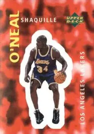 1997-98 Upper Deck NBA Stickers (European) #63 Shaquille O'Neal