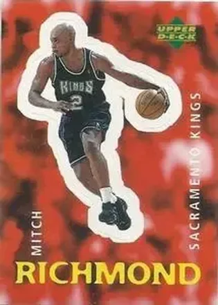 1997-98 Upper Deck NBA Stickers (European) #104 Mitch Richmond