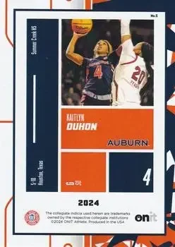 Back of Kaitlyn Duhon