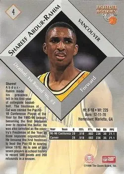 Back of Shareef Abdur-Rahim