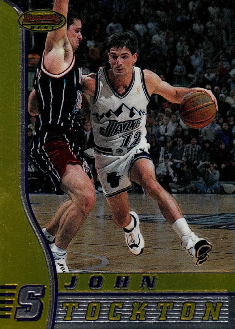 1996-97 Bowman's Best #30 John Stockton