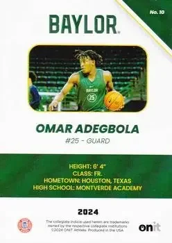 Back of Omar Adegbola