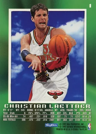 Verso de Christian Laettner
