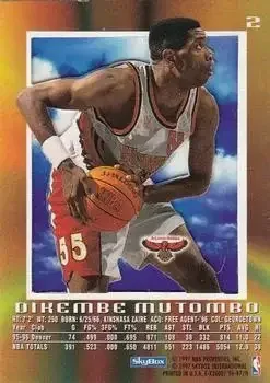 Back of Dikembe Mutombo