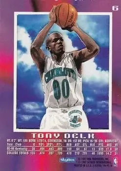 Back of Tony Delk