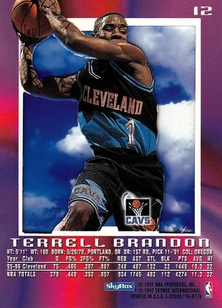 Verso de Terrell Brandon