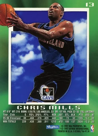 Chris Mills back