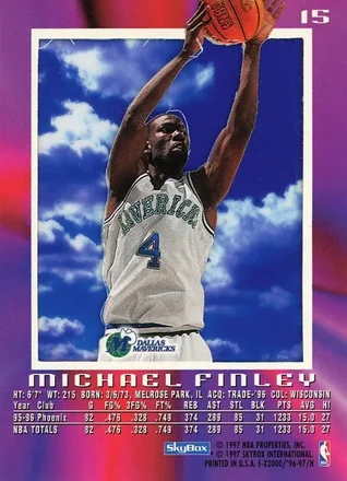 Michael Finley 뒷면