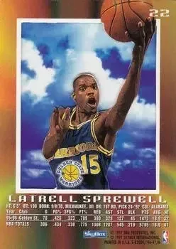 Back of Latrell Sprewell