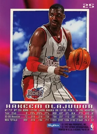 Verso de Hakeem Olajuwon
