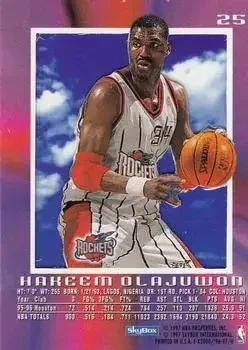 Back of Hakeem Olajuwon