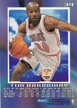 Back of Tim Hardaway