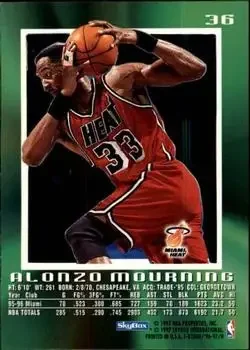Back of Alonzo Mourning