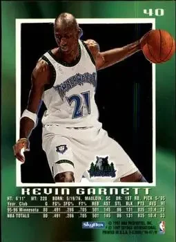 Back of Kevin Garnett
