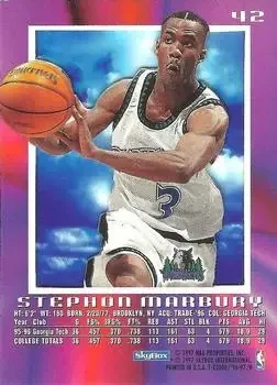 Back of Stephon Marbury