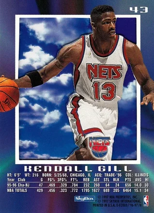 Kendall Gill Rückseite
