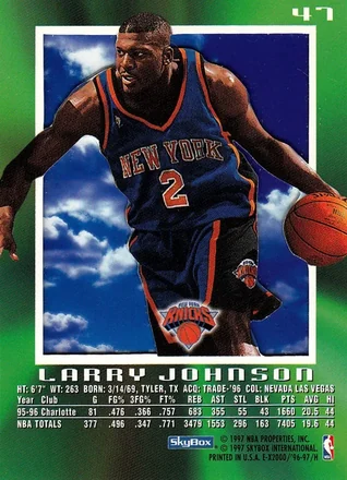 Larry Johnson 뒷면
