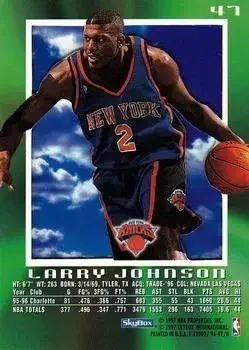 Back of Larry Johnson