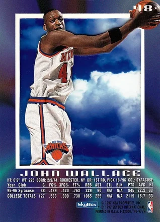 John Wallace 뒷면