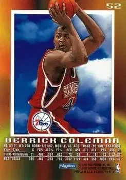 Back of Derrick Coleman