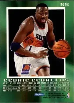 Back of Cedric Ceballos