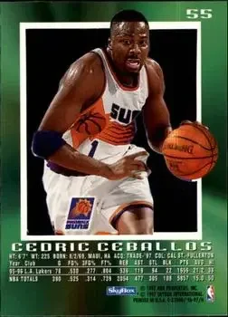 Back of Cedric Ceballos