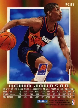 Kevin Johnson 뒷면