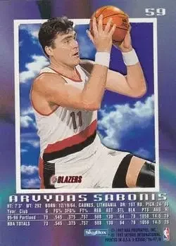 Back of Arvydas Sabonis